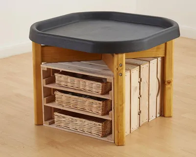 Image de Cosy Mini Tuff Spot Tray support en bois - Table d'exploration petit enfant 50cm