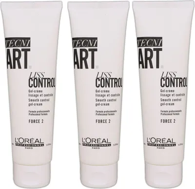 Produktbild von Loreal Tecni. Flex ART Liss Control 3 x 150 ml Styling Creme Gel Set