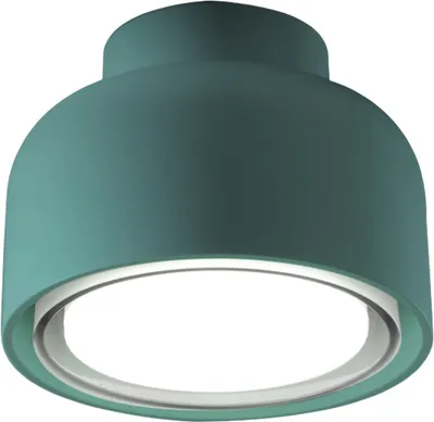 Zdjęcie produktu dla Nowoczesna lampa sufitowa BOTTONE z aluminium Petrolio 1xGX53