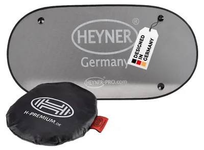 Image de HEYNER® Pare-soleil pour voiture 100 x 50 cm Pare-soleil pour vitres de voiture Protection UV Fixation par ventouses Vitres de voiture, voiture particulière, camion Bébés, enfants