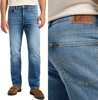 Immagine prodotto di LEE Herren, Jeanshosen, Vestibilità regolare BROOKLYN STRAIGHT, W36 L30, Blau, Jeans, baggyjeans, buggy