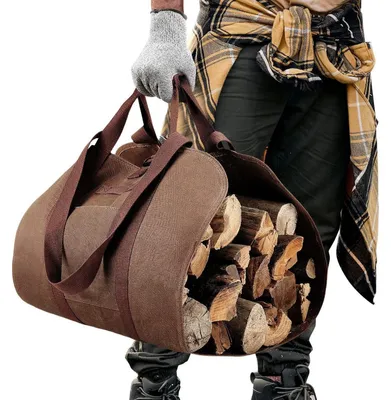 Obrázek produktu pro Voděodolná skládací taška Kaminholztasche, rozměry 98,5 x 46 cm, materiál: Oxford, nosnost 20 kg