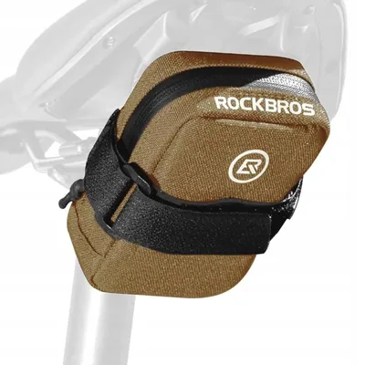 Produktbild von Rockbros Mini Satteltasche Ultraleicht Werkzeugtasche 0,35L Braun