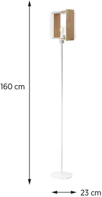 Produktbild von Stehlampe Stehend Modern Holz Metall E27 160 cm
