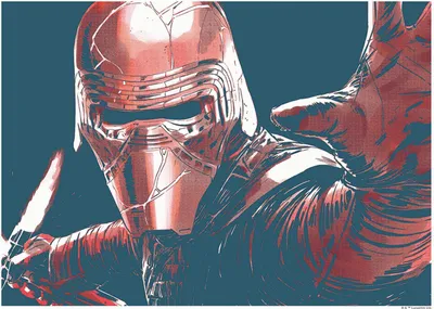 Produktbild von Disney Poster Star Wars Kylo Rot und Blau - 610260 - 40 x 30 cm