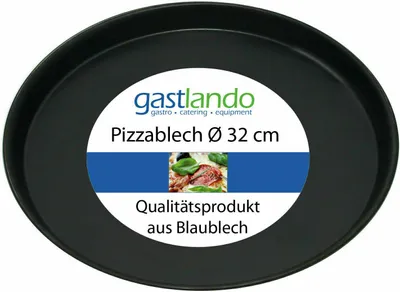 Produktbild von Pizzablech aus Blaublech rund Ø 32 cm