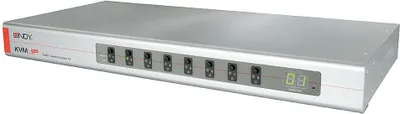 Obrázok produktu pre Lindy 39526 Tastatur/Video/Maus (KVM)-Switch Rack-Einbau Silber
