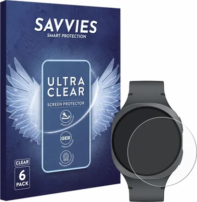 Produktbild von 6x Für Samsung Galaxy Watch 8 (40 mm) Schutzfolie Savvies Displayschutz Display Schutz Folie Klar Transparent