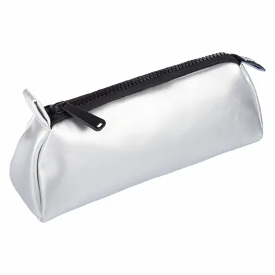 Produktbild von Baagl Etue Schule Mäppchen für Mädchen Jungen, Federmäppchen Federtasche Federmappe, Schulmäppchen Teenager (Silber)