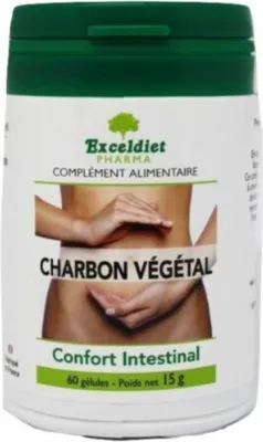 Obrázok produktu pre Bylinný doplnok Exceldiet Pharma rastlinné uhlie, 120 kapsúl