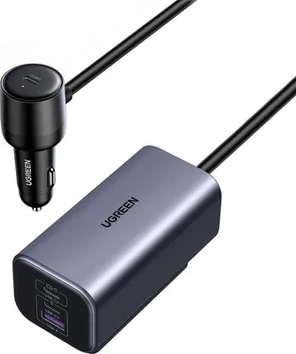 Obrázok produktu pre Ugreen Ec706 Nabíjačka do auta, Usb + 2x Usb-C, 150W