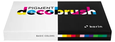Image de Karin Pigment Decobrush couleurs de base Collection Set de 12 assortiments