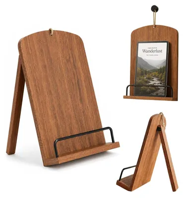 Imagen del producto de Soporte de madera para libros con ángulo ajustable