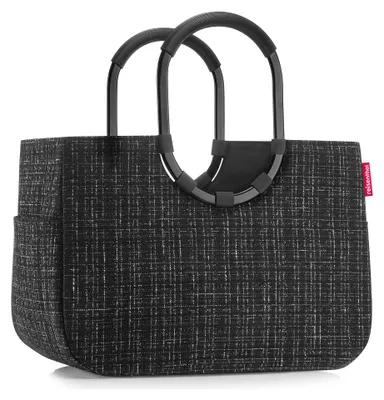 Produktbild von Reisenthel loopshopper L, Schwarz, Polyester, Stoffbeutel, Muster, 25 l, 460 mm