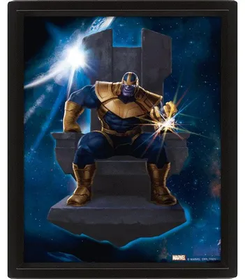 Productafbeelding van Avengers - Thanos - 3D-effect - 20,3x25,4 cm - Poster