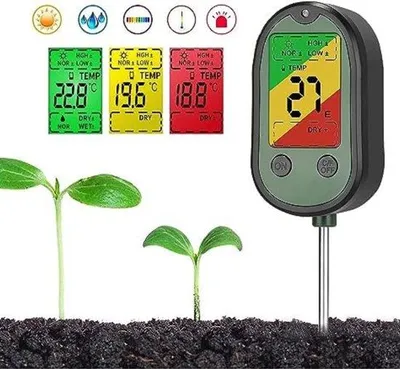 Produktbild von Famanu Feuchtigkeitsmesser für Pflanzen - 5-in-1 mit LCD-Display