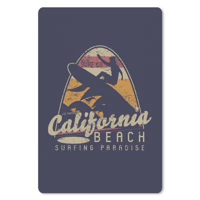 Produktbild von MuchoWow® Mauspad Mousepad Vintage - Surfen - Surfbrett 40x60 cm - Mousepads - Maus Mat - Pad - Mausunterlage - Schreibtisch Accesoire