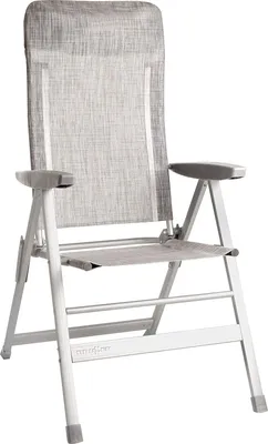 Image de Brunner - Chaise SKYE grise - Charge maximale : 120 kg - Dimensions : 46,5 x 42 x H48/124 cm