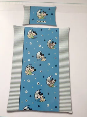 Produktbild von Disney Baby Kinder Bettwäsche Mickey Mouse Bezug 100x135cm Kissen 40x60cm