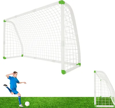Produktbild von Sessamen-LP Futbalové bránky PVC futbalové bránky pre deti so sieťou Záhradné futbalové bránky Futbalové bránky na záhradu, do parku, na pláž alebo do haly, 245x155x90cm