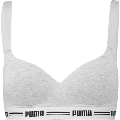 Zdjęcie produktu dla Puma - Wyściełany biustonosz - Biustonosz szary