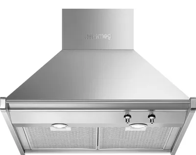 Image de Smeg KD70XE hotte Montée au mur Acier inoxydable 820 m³/h B