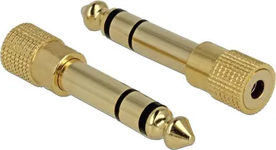 Productafbeelding van Delock - Audio-adapter - Stereo-stekker (mannelijk) naar mini-jack stereo (3,5 mm, vrouwelijk)