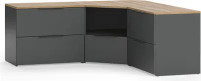 Produktbild von Wohnwand Vicco Wido Anthrazit 3 Teile, Model 58549