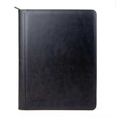 Produktbild von cardcosmos - 16 Pocket XXL Premium Kunstleder Binder / Sammelalbum / Sammelordner - Schwarz