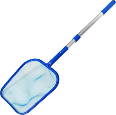 Produktbild von Milopon Oberflächenkescher, Kescher für Schwimmbäder, Laubkescher mit 105 cm abnehmbarem Griff, feinmaschiges Netz, Reinigungsset für Schwimmbäder, Teiche, Brunnen, Teiche, Aquarien