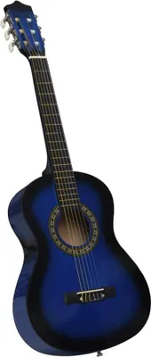 Image de The Living Store Guitare classique pour débutants et enfants Bleu 1/2 34