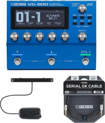 Produktbild von Boss Multieffektgerät VG-800 mit Basstonabnehmer und Kabel