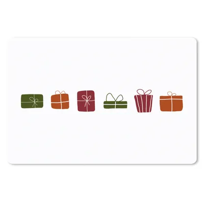 Produktbild von MuchoWow® Mauspad Mousepad Geschenke - Weihnachten - Weiß 27x18 cm - Mousepads - Maus Mat - Pad - Mausunterlage - Büroartikel - Desk Matten