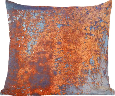 Produktbild von MuchoWow® Zierkissen Sofakissen Wohnzimmer Dekokissen 45x45 cm Rost - Blau - Schwarz - Schlafpolster - Polster für das Sofa
