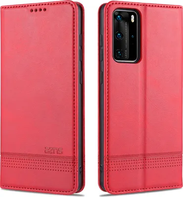 Immagine prodotto di Custodia Huawei P40, Portafoglio con chiusura magnetica e supporto, Custodia Flip in pelle per Huawei P40 Rosa