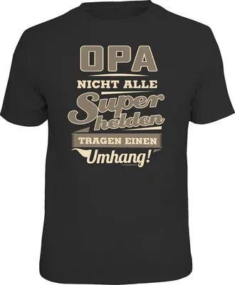Produktbild von Superhelden Opa T-Shirt aus 100% Baumwolle, Größe S, Standard 100