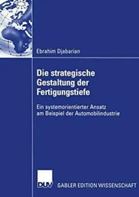 Obrázok produktu pre Die strategische Gestaltung der Fertigungstiefe