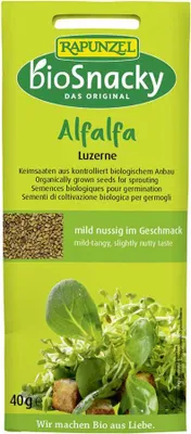 Immagine prodotto di bioSnacky - Alfalfa (Luzerna) 40g, confezione da 12