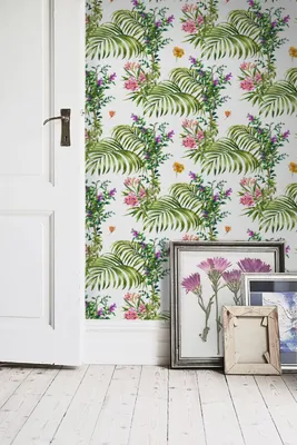 Produktbild von Coloray Fototapete 360x250 cm Vlies-Fototapete - Blatt-Palm-Blumen