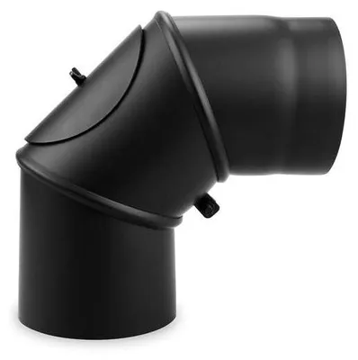 Immagine prodotto di Justus | Curva per tubi 150 mm, regolabile da 0° a 90° | Nero