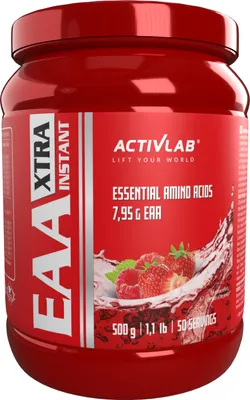 Produktbild von Activlab EAA XTRA Instant 500g Aminosäuren - Himbeere-Erdbeere