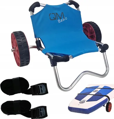 Produktbild von Transportwagen Für Sup Kajak Und Surfbrett Faltbar 40Kg - 2 Räder 250Mm
