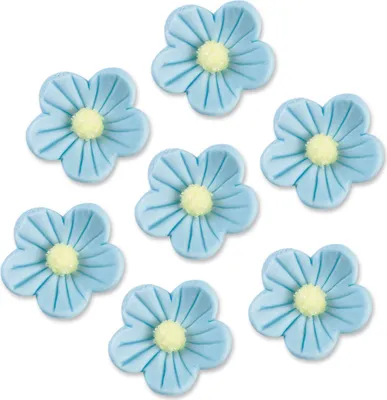 Produktbild von Günthart 24 Blumen hellblau aus Zucker