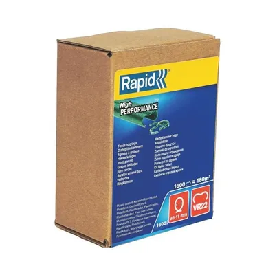 Obrázok produktu pre Rapid 40108811, Plotová spona, Zelená, 1390 kusov, FP222, 5 - 11 mm, Box