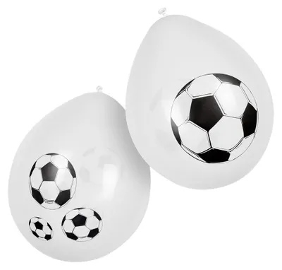 Image de ballons de foot 6 pièces noir/blanc
