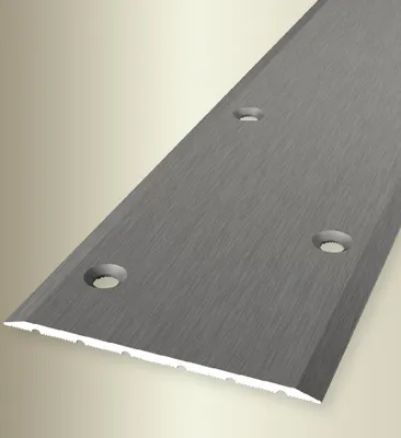 Produktbild von PROVISTON | Übergangs- & Ausgleichsprofil | Aluminium | 80 x 2700 mm | Edelstahl Geschliffen | Bodenprofil | Metallprofil | Übergangsschiene