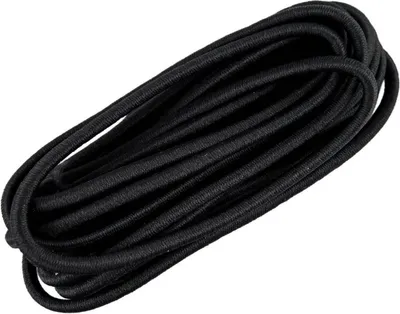Produktbild von 3m Gummikordel 3mm Gummiband Gummischnur Hutgummi Rundgummi f. Bekleidung uvm., Farbe:schwarz