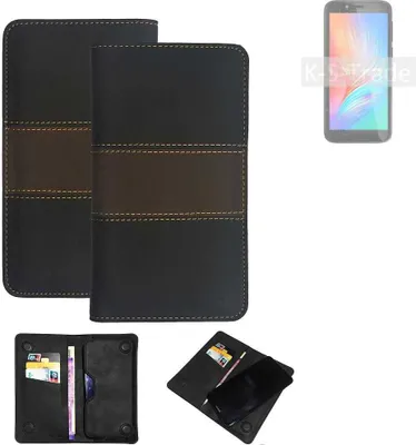 Produktbild von K-S-Trade Hülle Handyhülle kompatibel mit Haier Titan T5 Schutzhülle Walletcase Bookstyle Tasche Schutz Case Handytasche Wallet Cover Kunstleder