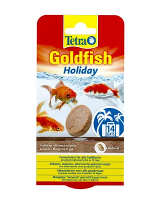 Imagen del producto de Alimento para vacaciones para todos los peces dorados "Tetra goldfish holiday", 2 unidades de 12 gramos