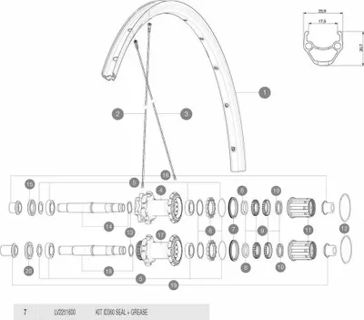 Produktbild von Mavic Id350 Freilaufkörper Schwarz  Schwarz One Size